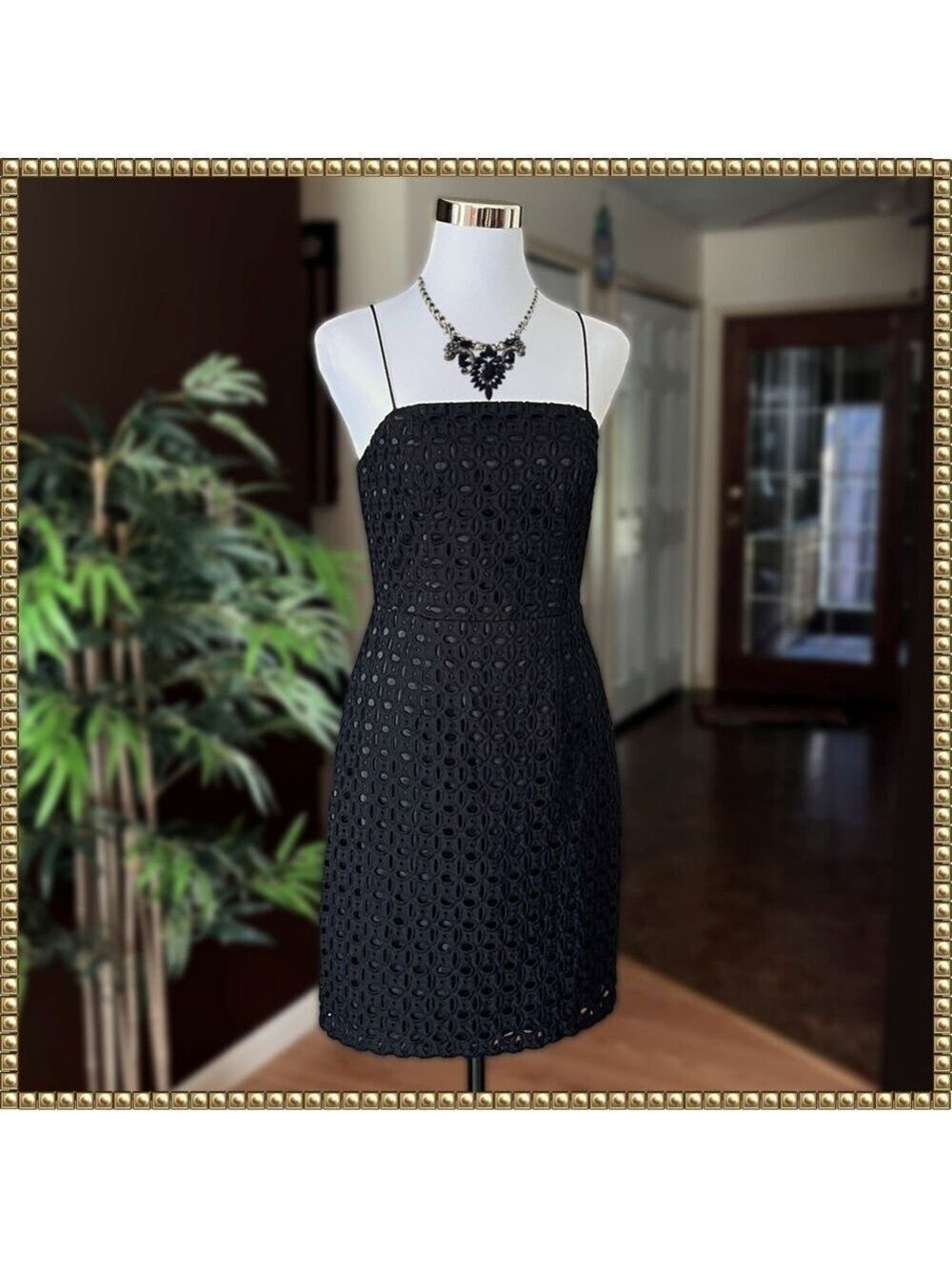 Banana Republic Black Spaghetti Strap Dress Size 2